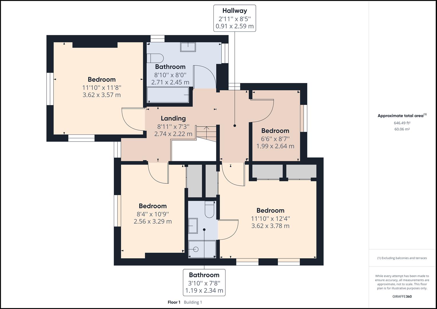Floorplans For The Lakes Road, Bewdley, Worcestershire