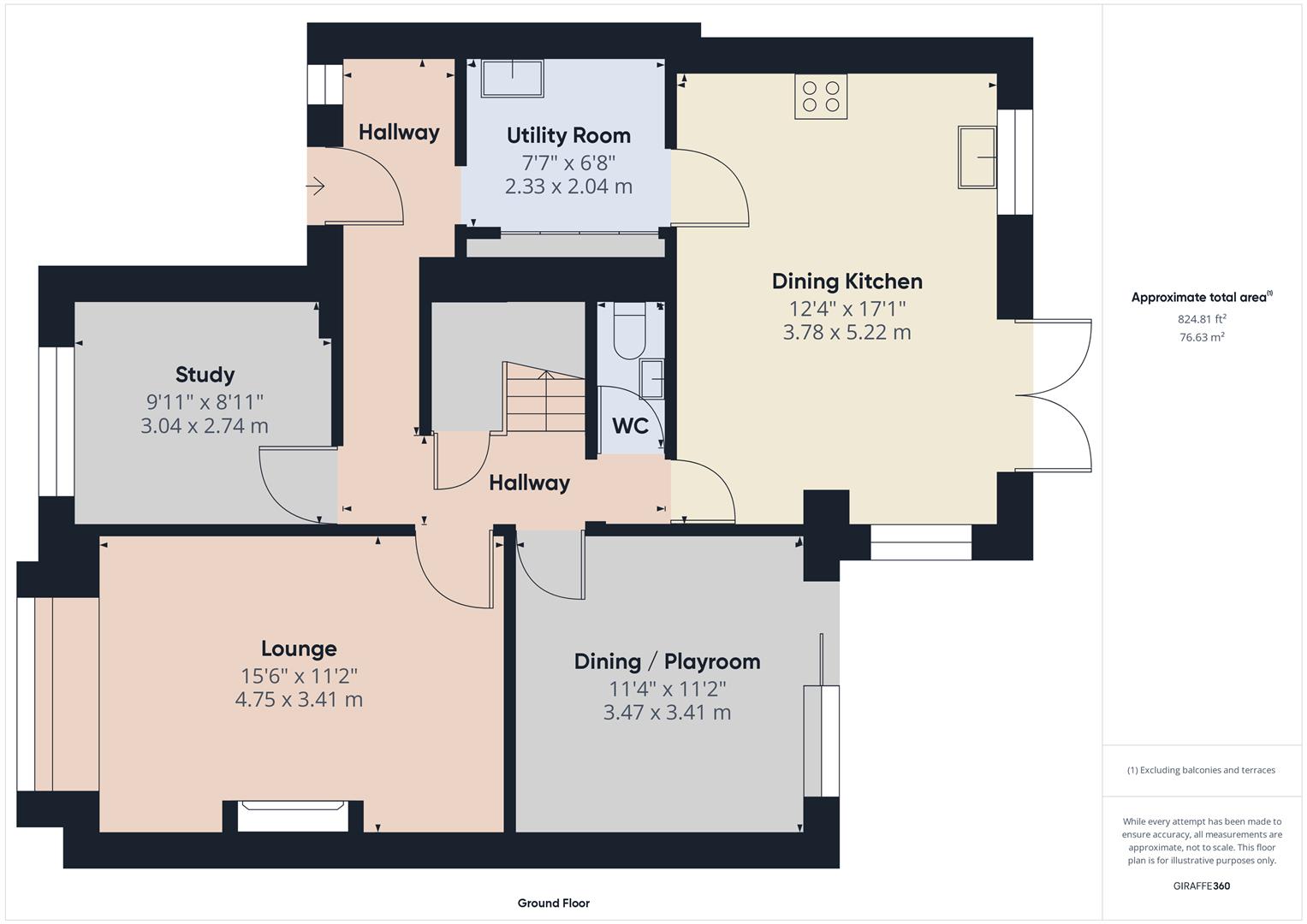 Floorplans For Branches Close, Bewdley, Worcestershire