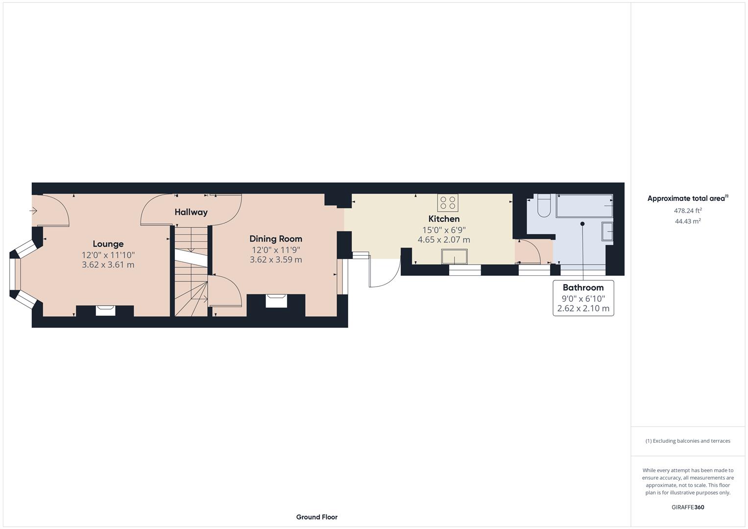 Floorplans For Church Walk, Kidderminster