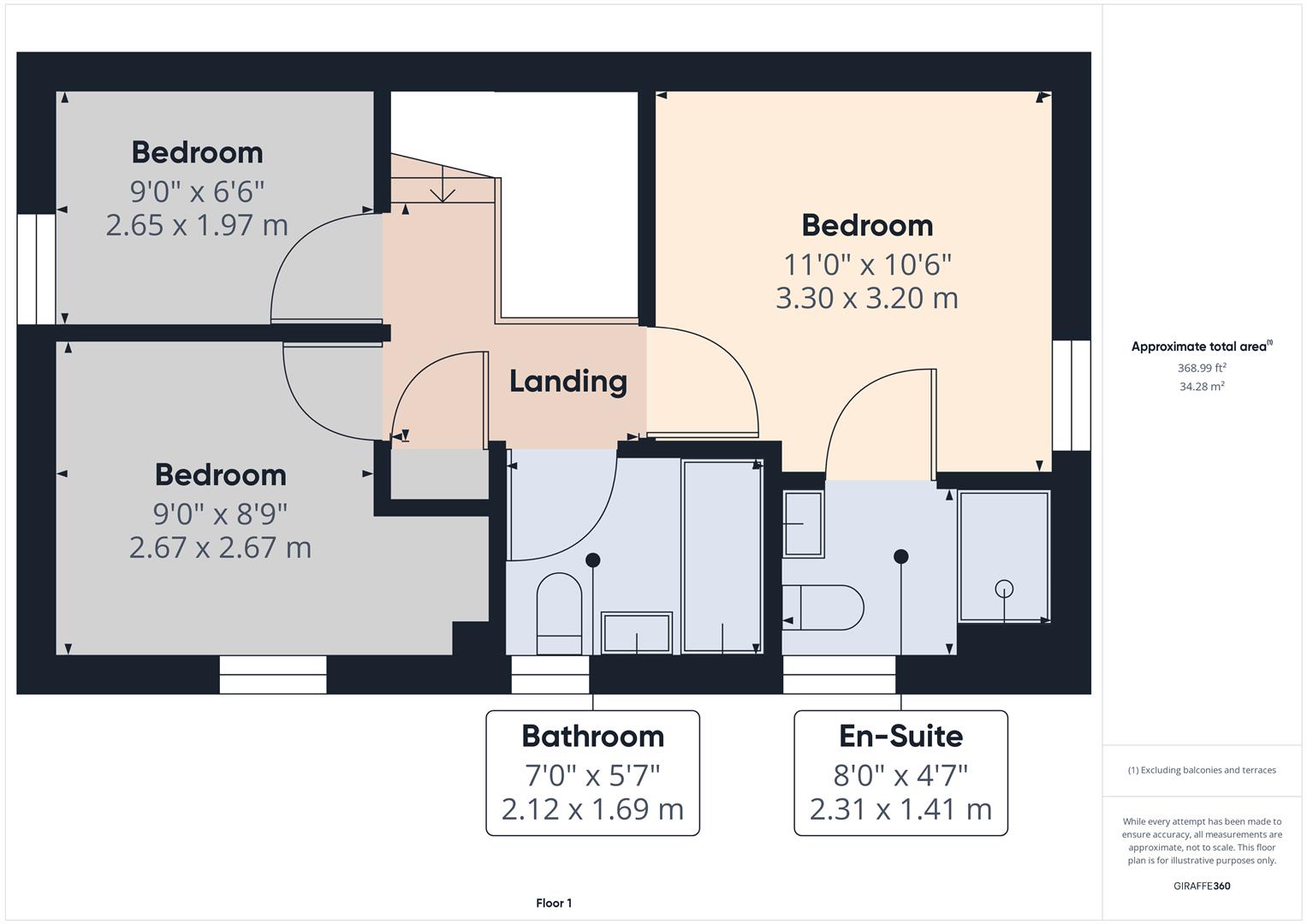 Floorplans For Axminster Drive, Stourport-on-Severn