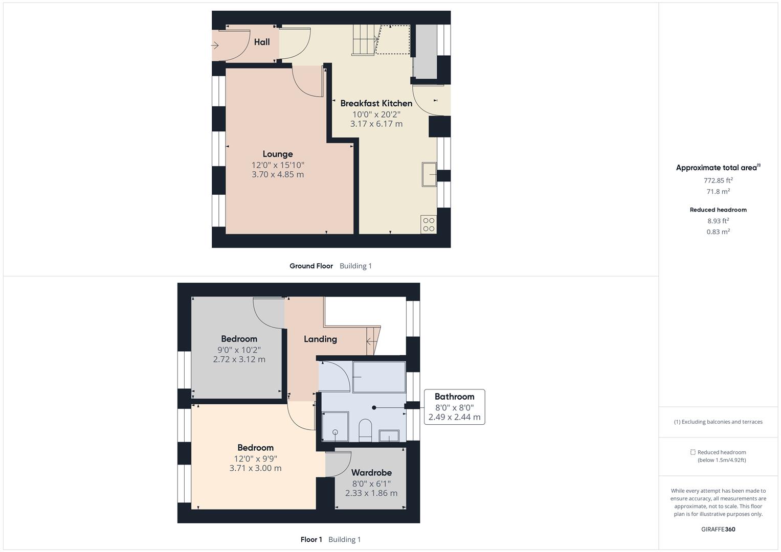 Floorplans For Lax Lane, Bewdley