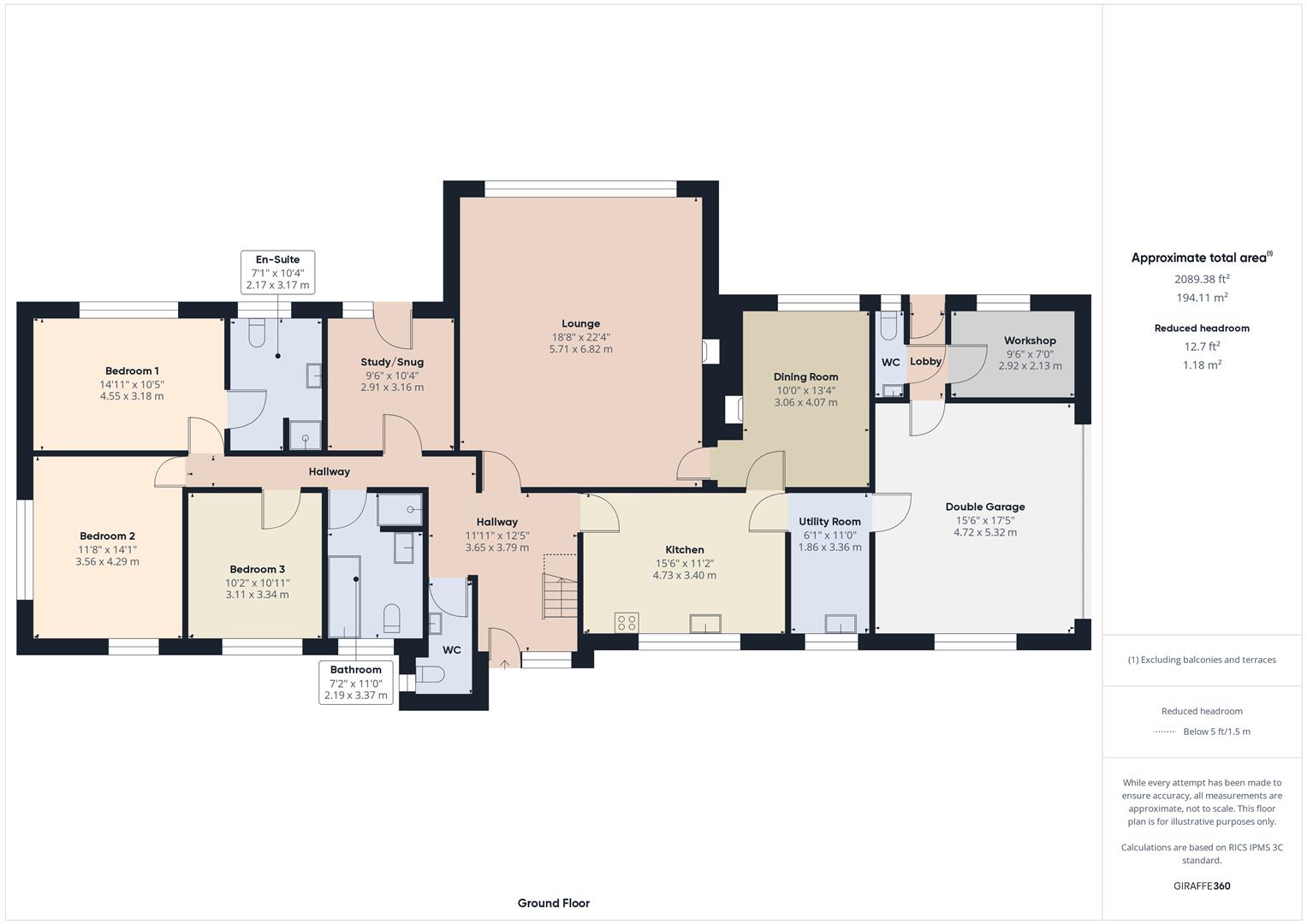 Floorplans For Six Ashes, Bridgnorth