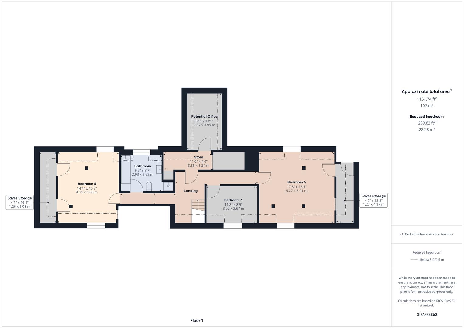 Floorplans For Six Ashes, Bridgnorth