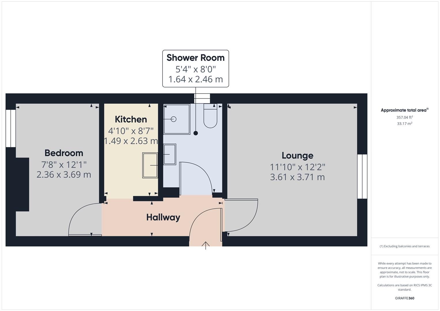 Floorplans For Flat 4, Brockmoor Cottage