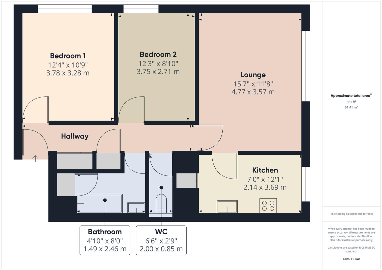 Floorplans For St. Cecilia Close, Kidderminster