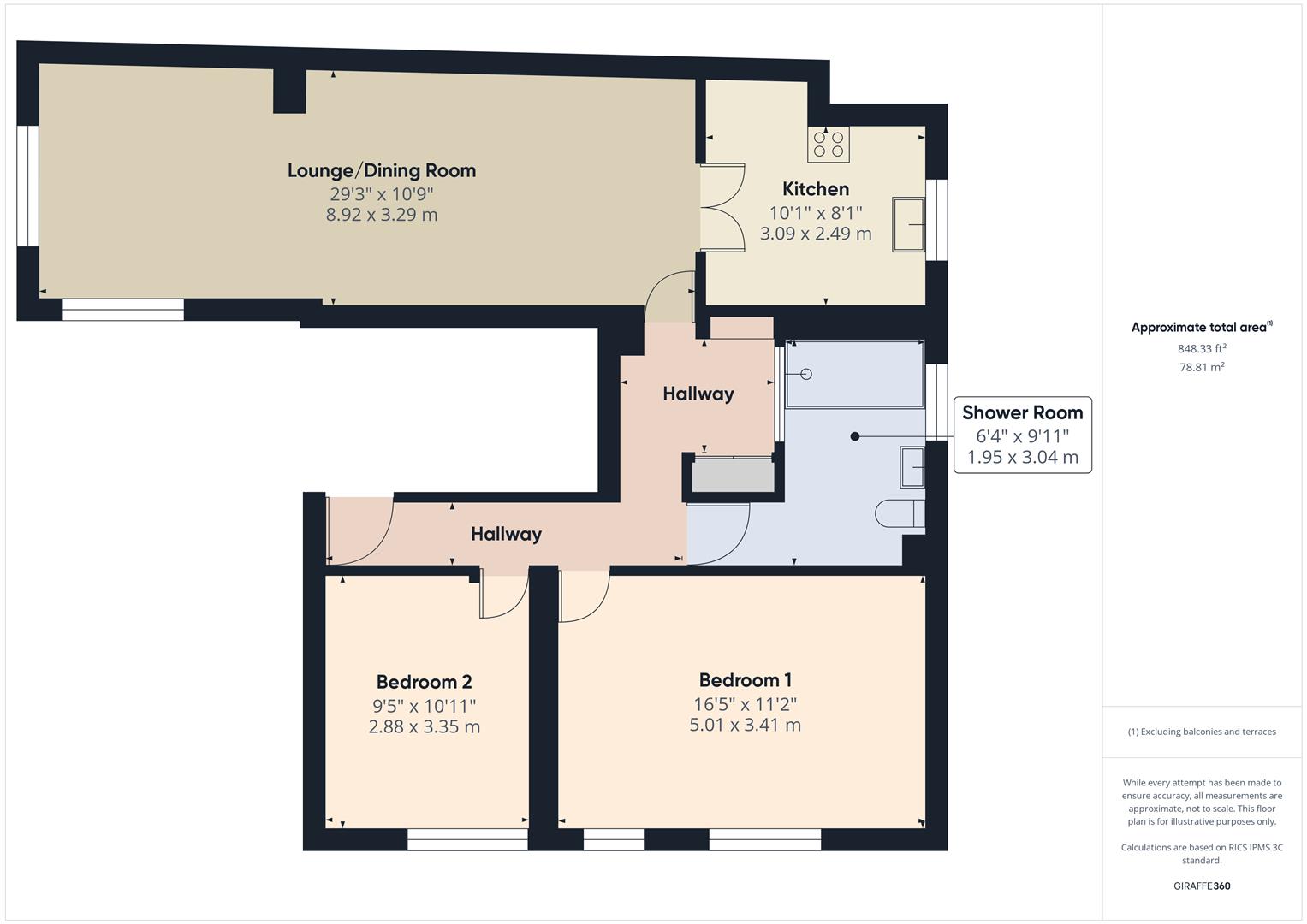 Floorplans For Severn Side South, Bewdley