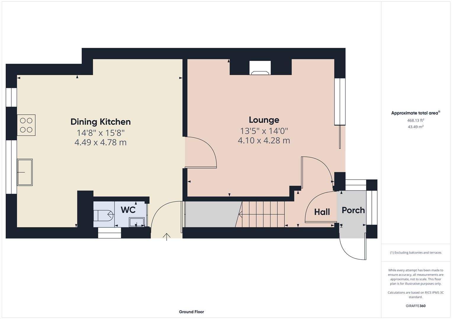 Floorplans For Ingram Crescent, Bewdley, Worcestershire