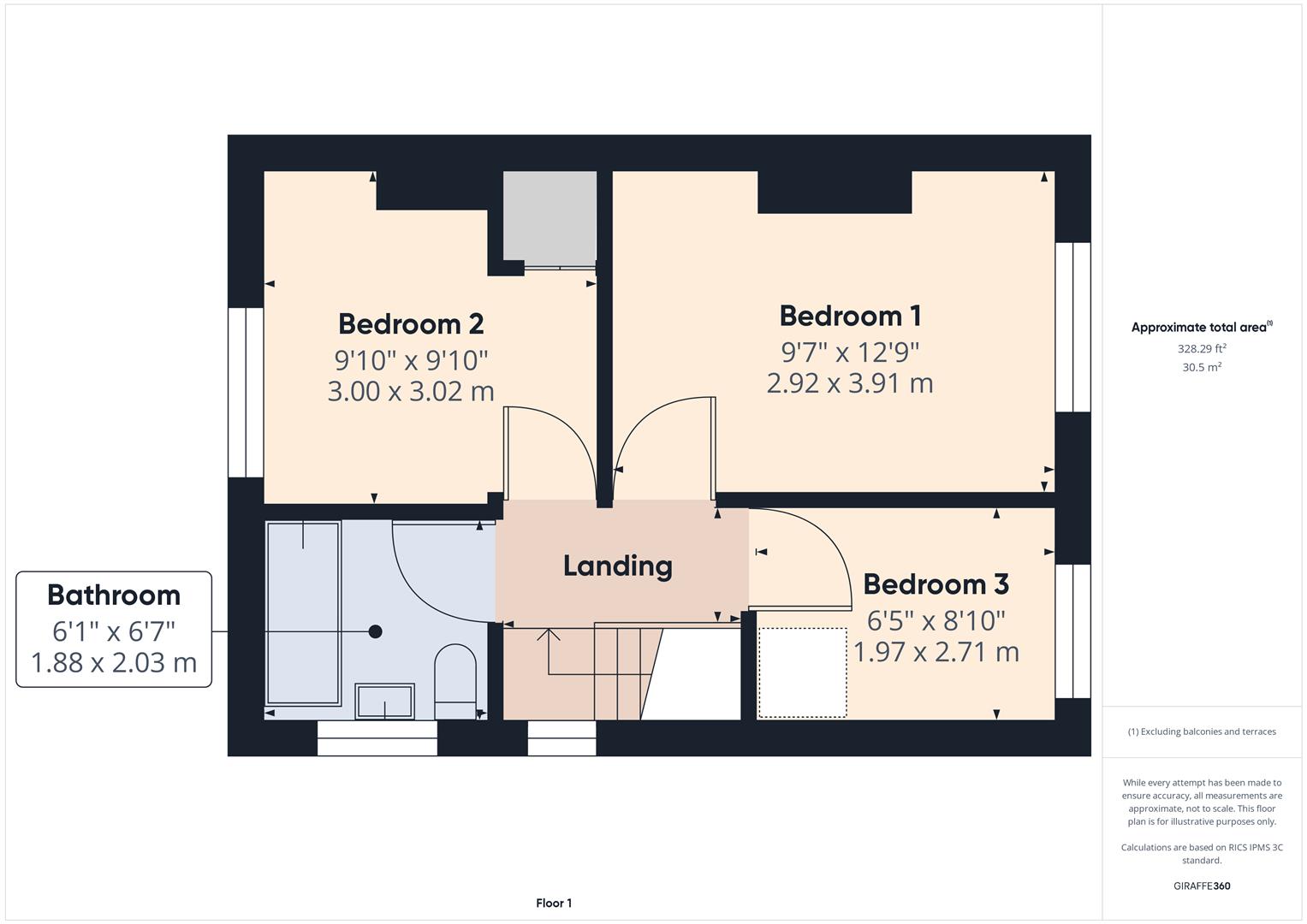 Floorplans For Ingram Crescent, Bewdley, Worcestershire