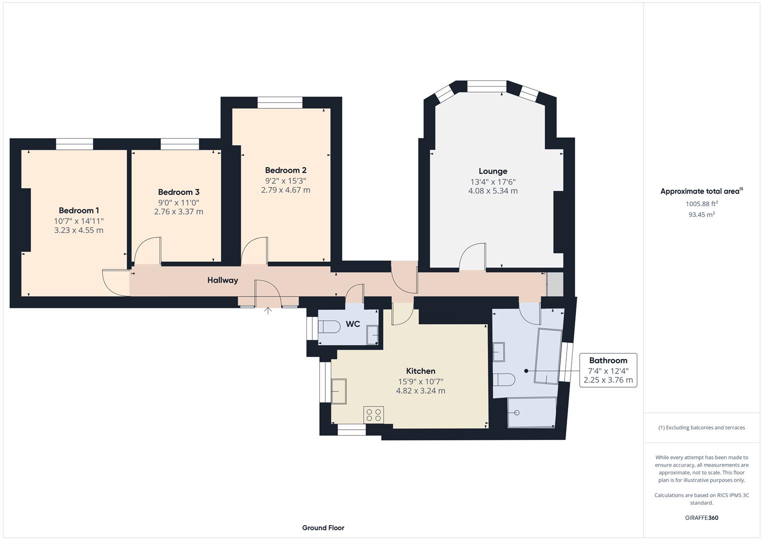 Floorplans For Park Alley, High Street, Bewdley